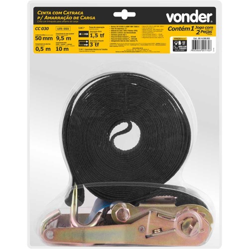 Cinta com catraca para amarrao de carga 10 metros - CC030 