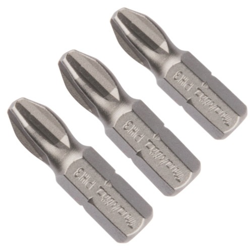 Jogo de bits philips ph3 encaixe 1/4" x 25mm 3 pe�as