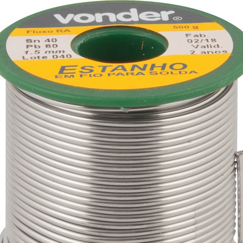 Estanho em fio 1,5 mm 40 x 60 