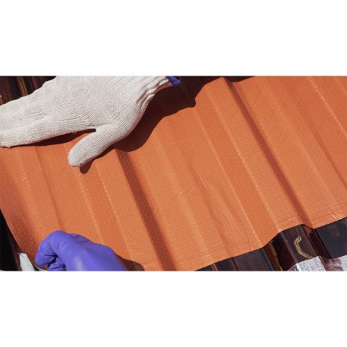 Fita manta asf�ltica telhado terracota auto adesiva 30 cm x 10 m - Vedatudo