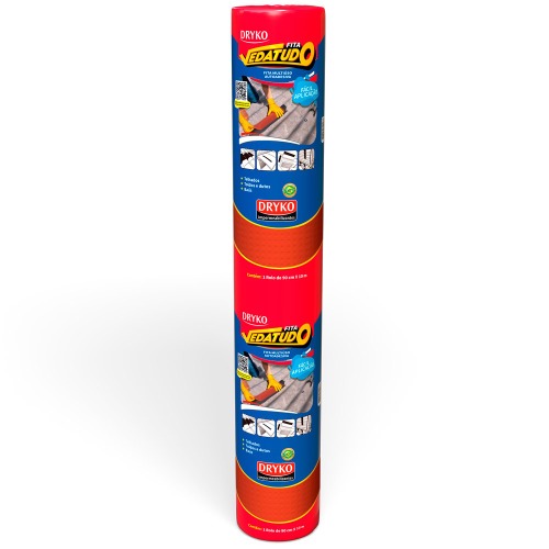 Fita manta asf�ltica telhado terracota auto adesiva 90 cm x 10 m - Vedatudo