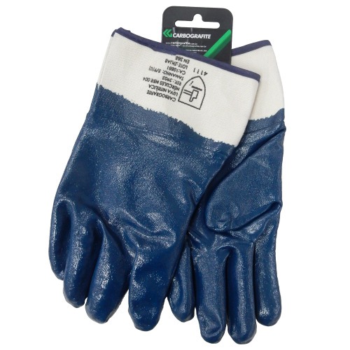 Luva nitr�lica em borracha e algod�o - H�rcules