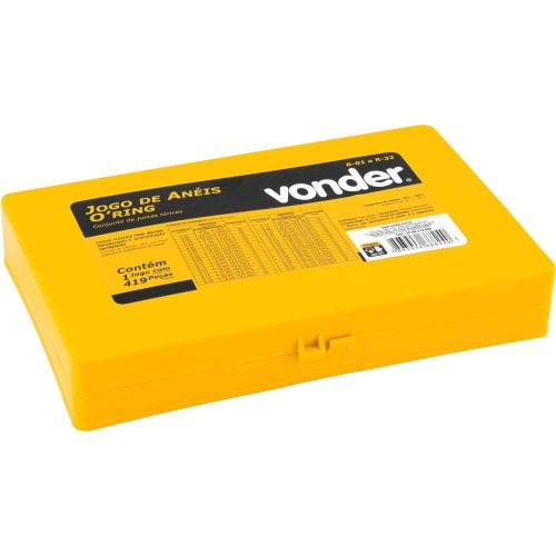 Jogo de an�is Oring com 419 pe�as