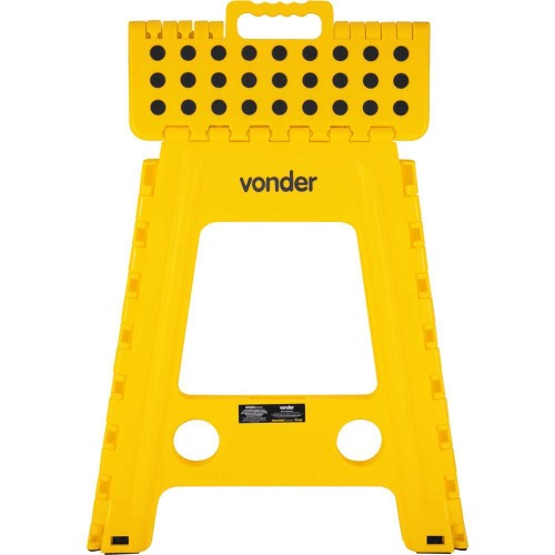 Banqueta plástica dobrável altura 450mm amarela Banqueta plástica dobrável altura 450mm amarela