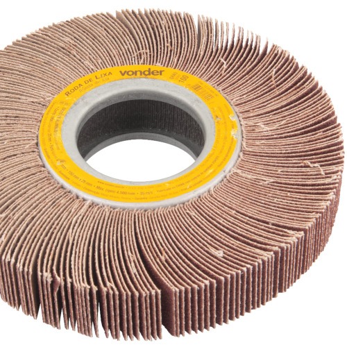 Roda de lixa150 mm x 25 mmsem hastegro 100 