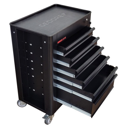 Carrinho para ferramentas fechado com 6 gavetas Black Edition - R20152106