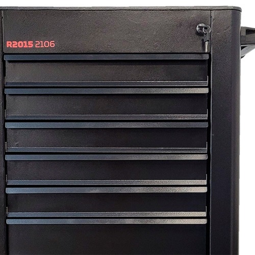 Carrinho para ferramentas fechado com 6 gavetas Black Edition - R20152106