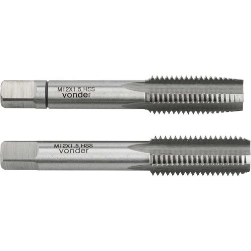 Jogo de macho manual a�o r�pido 12 x 1,50 mm MB com 2 pe�as