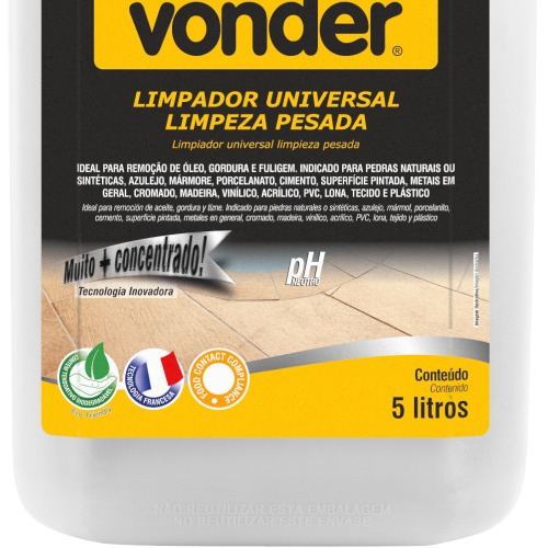 Limpador universal limpeza pesada 5 litros