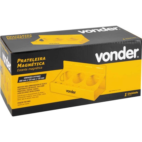 Prateleira magn�tica para chaves e latas de spray