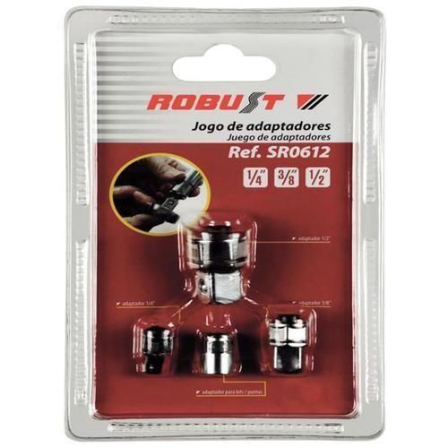 Jogo de adaptador para soquete e bits 4 peças - SR0612 Jogo de adaptador para soquete e bits 4 peças - SR0612