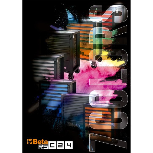 Carrinho para ferramentas com 7 gavetas laranja - RSC24/7 