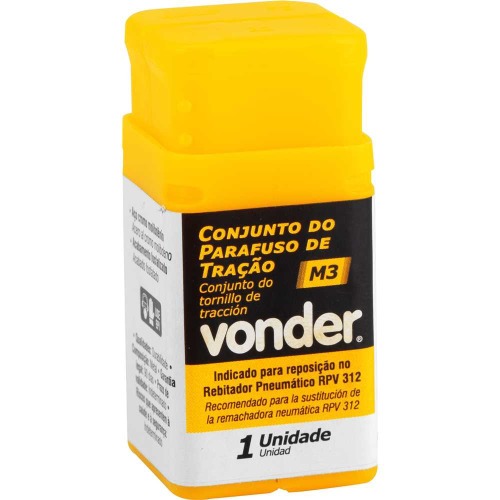 Jogo parafuso de trao M3 para rebitador RPV 312 com 4 peas