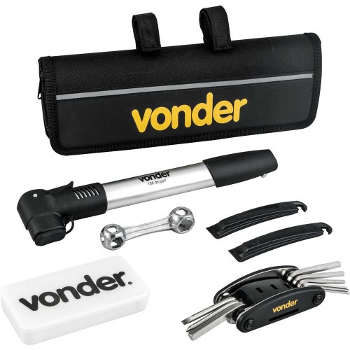 Jogo de ferramentas para bicicleta com 7 pe�as