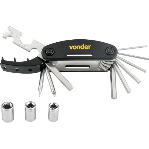 Jogo de ferramentas para bicicleta com 7 pe�as