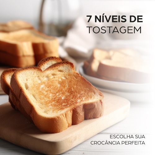 Torradeira de pães 900 watts em aço inox - Prosdócimo WTE1 110V Torradeira de pães 900 watts em aço inox - Prosdócimo WTE1 110V