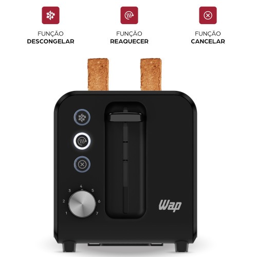Torradeira de pães 900 watts em aço inox - Prosdócimo WTE1 110V Torradeira de pães 900 watts em aço inox - Prosdócimo WTE1 110V
