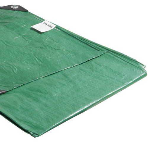 Lona de polietileno verde 3 m x 3 m