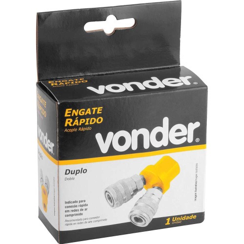 Engate r�pido duplo para ar comprimido  
