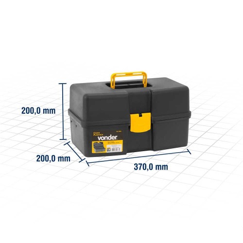 Caixa pl�stica com 2 bandejas - VD 2001