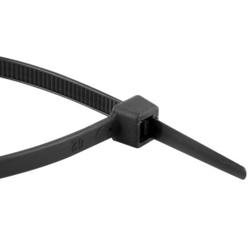 Abraçadeira de nylon preta 4,8 mm x 20 cm com 100 peças Abraçadeira de nylon preta 4,8 mm x 20 cm com 100 peças