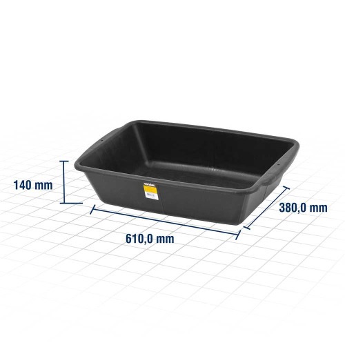 Caixa plástica retangular para massa 20 litros Caixa plástica retangular para massa 20 litros