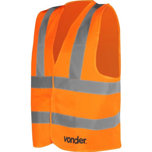 Colete refletivo tipo bluso sem bolso laranja - CV 103  