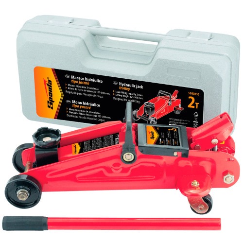 Macaco jacar hidrulico 2 toneladas porttil com maleta