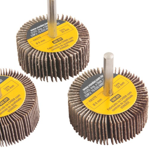 Jogo de rodas de lixa 50 mm x 20 mm com 3 peas