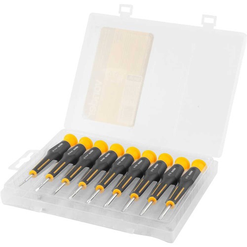 Jogo de chaves de fenda/phillips/hexalobular de preciso 9 peas 