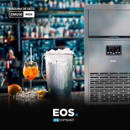 Mquina de Gelo 50 kg inox Ice Compact - EMG50  220V