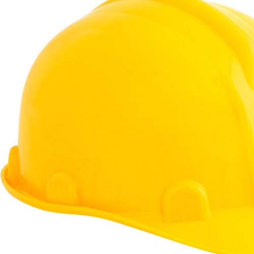 Capacete com aba frontal amarelo