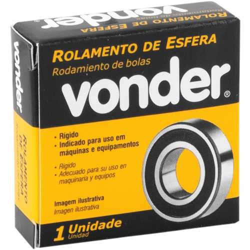 Rolamento rgido de esfera - 6204-2RS