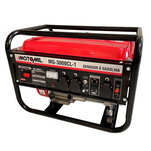 Gerador de energia 2,8 Kva a gasolina partida manual - MG-3000CL-1  110V/220V