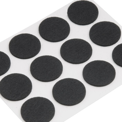 Feltro autoadesivo redondo 28 mm 12 unidades