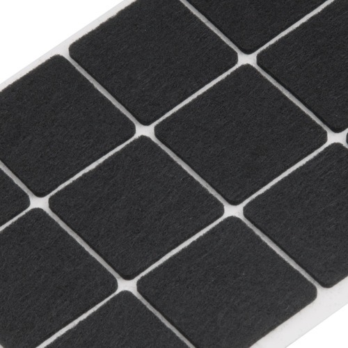 Feltro autoadesivo quadrado 30 mm 12 unidades