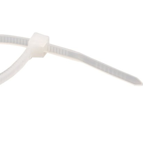 Abraadeira de nylon branca 2,5 x 140 mm  com 100 peas