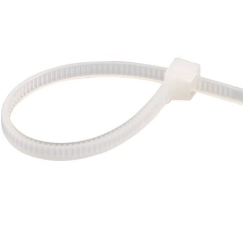 Abraadeira de nylon branca 2,5 x 140 mm  com 100 peas