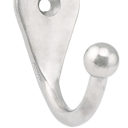 Cabide simples grande em metálico niquelado Cabide simples grande em metálico niquelado