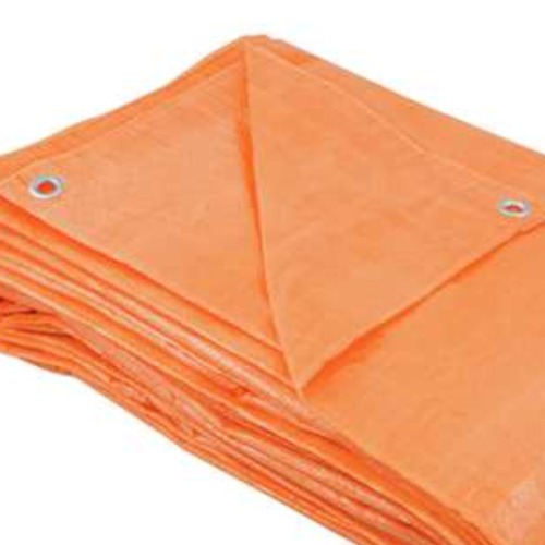 Lona de polietileno 12 x 10 m 100 micra laranja