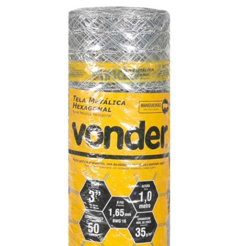 Tela metlica hexagonal malha 3