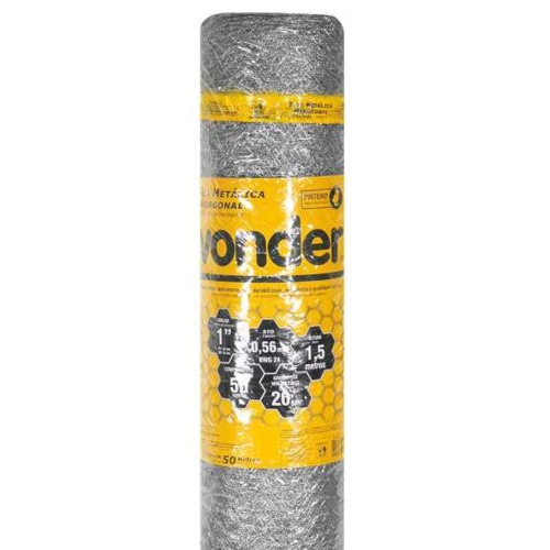 Tela metlica hexagonal para pinteiro malha 1