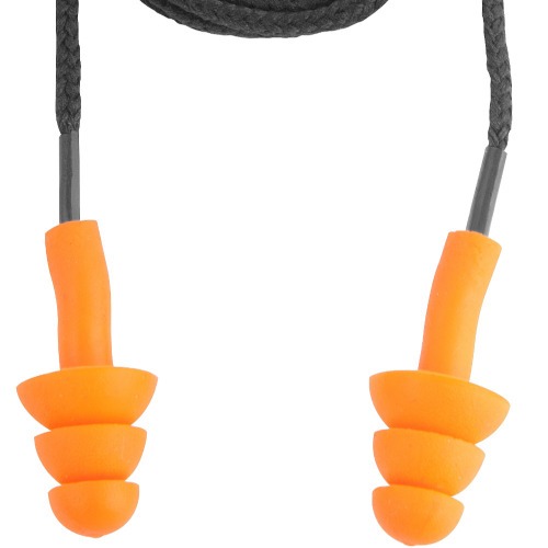 Protetor auditivo tipo plug de silicone com cordo em algodo