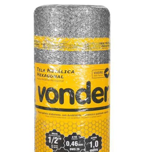 Tela met�lica hexagonal para viveiro malha 1/2