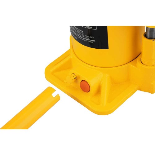 Macaco hidráulico tipo garrafa capacidade de 15 toneladas amarelo Macaco hidráulico tipo garrafa capacidade de 15 toneladas amarelo