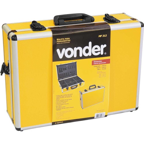 Maleta para ferramentas 455 x 330 x 152 mm com chave - MF312