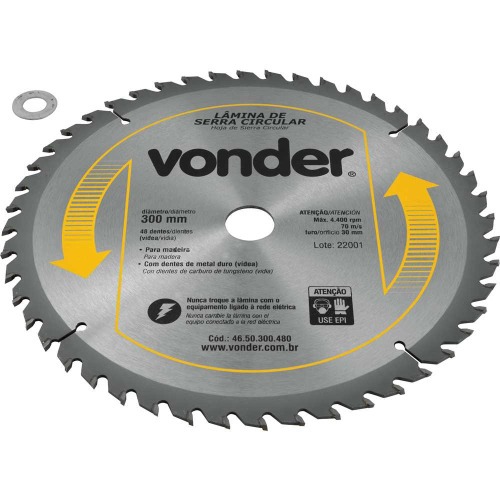 Disco de serra para madeira 300 x 30 mm 48 dentes Disco de serra para madeira 300 x 30 mm 48 dentes