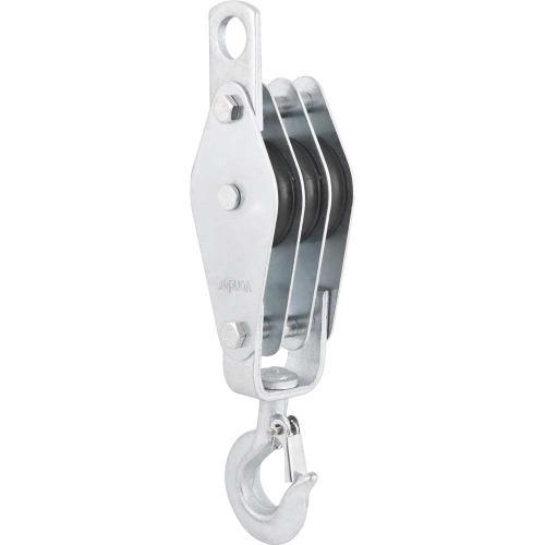 Moit�o/cadernal 60 mm com 3 roldanas