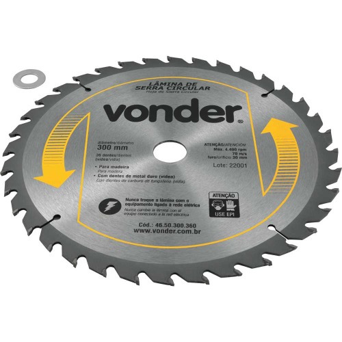 Disco de serra para madeira 300 x 30 mm 36 dentes