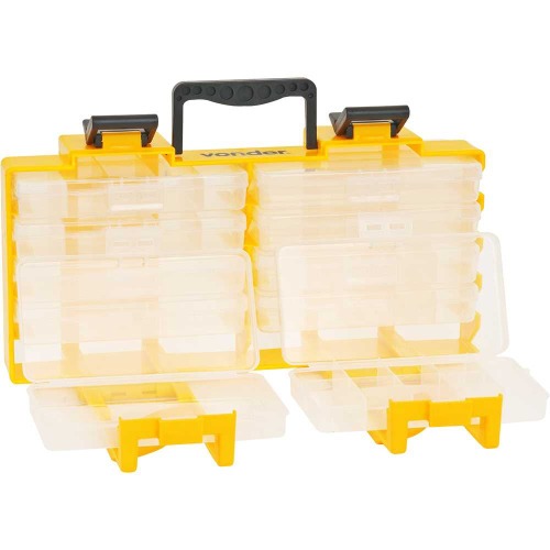 Organizador plstico com 10 bandejas mveis - OPV0100